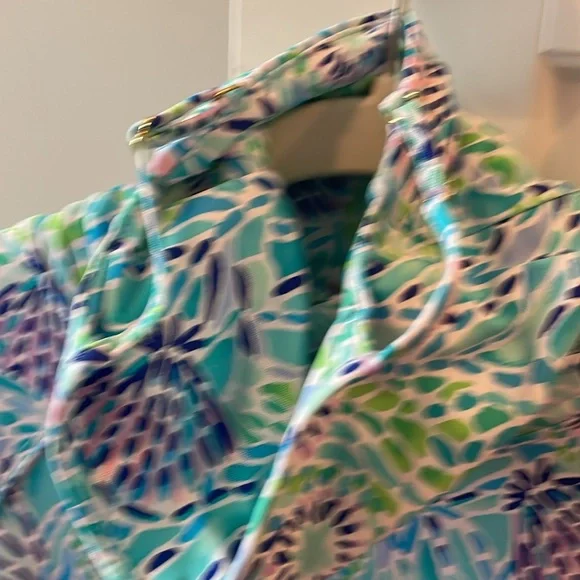 NWT!! Lilly Pulitzer popover Blue Ibiza - Picture 8 of 10